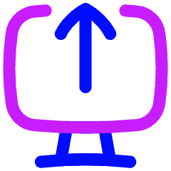 Upload Computer Icon from Flex Neon Set