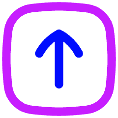 Upload Square Icon from Flex Neon Set