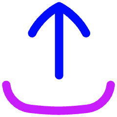 Upload Tray Icon from Flex Neon Set