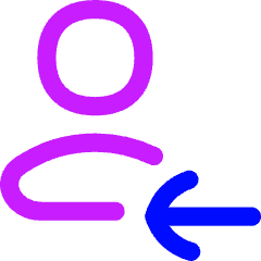 Followers Icon from Flex Neon Set