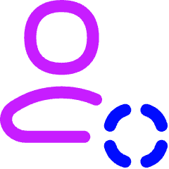 Online Status Away Account Icon from Flex Neon Set