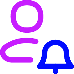User Alert Bell Icon from Flex Neon Set