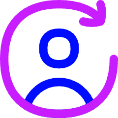 User Arrows Account Switch Icon from Flex Neon Set