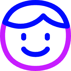 User Face Male Icon from Flex Neon Set