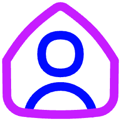 User Home Single Icon from Flex Neon Set