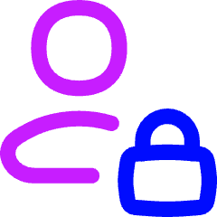 User Lock Privacy Icon from Flex Neon Set