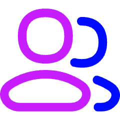 User Multiple Group Icon from Flex Neon Set