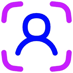 User Profile Focus Icon from Flex Neon Set