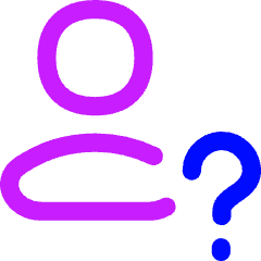 User Question Query Icon from Flex Neon Set