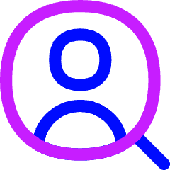 User Search Icon from Flex Neon Set