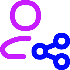 User Share Icon from Flex Neon Set