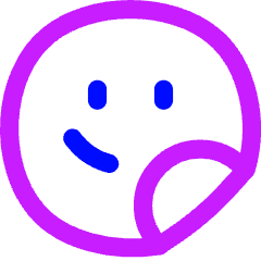 User Sticker Circle Icon from Flex Neon Set