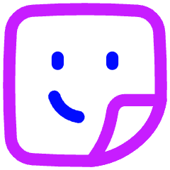 User Sticker Square Icon from Flex Neon Set