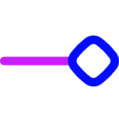 End Point Diamond Icon from Flex Neon Set