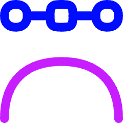 Round Anchor Point Icon from Flex Neon Set