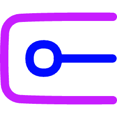 Square Cap Icon from Flex Neon Set