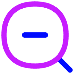 Zoom Out Icon from Flex Neon Set