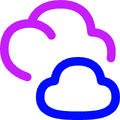 Clouds Icon from Flex Neon Set