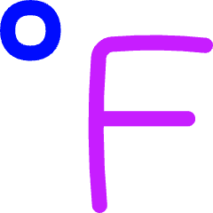 Fahrenheit Icon from Flex Neon Set
