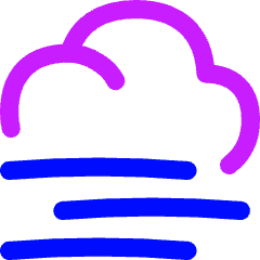Fog Cloud Icon from Flex Neon Set