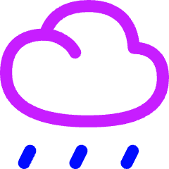 Rain Cloud Icon from Flex Neon Set