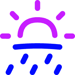Sun Rain Icon from Flex Neon Set