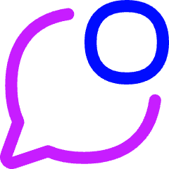 Chat Bubble Oval Notification Icon from Flex Neon Set