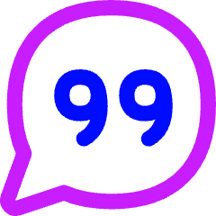 Chat Bubble Oval Quotation Icon from Flex Neon Set