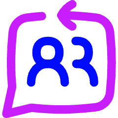 Feedbck Reply Conversation Icon from Flex Neon Set