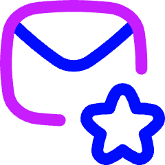 Inbox Favorite Icon from Flex Neon Set