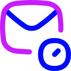Inbox Schedule Icon from Flex Neon Set