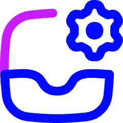 Inbox Setting Gear Icon from Flex Neon Set