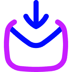 Mail Incoming Icon from Flex Neon Set