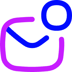 Mail Notification Icon from Flex Neon Set