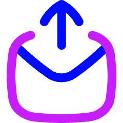 Mail Outgoing Icon from Flex Neon Set