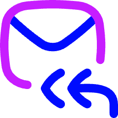 Mail Reply All Icon from Flex Neon Set