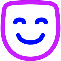 Happy Mask Icon from Flex Neon Set