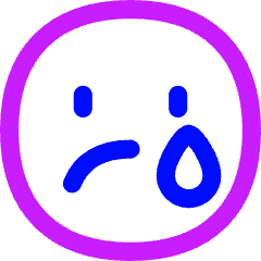 Smiley Crying 2 Icon from Flex Neon Set