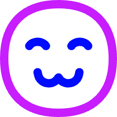 Smiley Cute Icon from Flex Neon Set