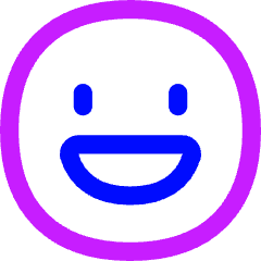 Smiley Happy Icon from Flex Neon Set