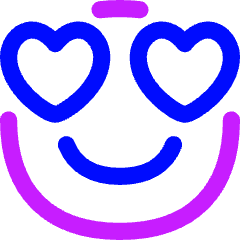 Smiley In Love Icon from Flex Neon Set