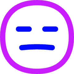 Smiley Indiferent Icon from Flex Neon Set