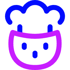 Smiley Mind Blown Icon from Flex Neon Set