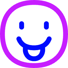 Smiley Tongue Out Icon from Flex Neon Set