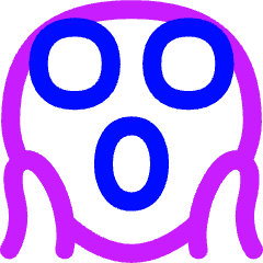 Smiley Very Shocked Icon from Flex Neon Set