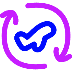 Airport Plane Transit Icon from Flex Neon Set