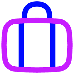 Baggage Icon from Flex Neon Set