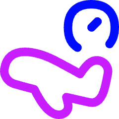 Departure Time Icon from Flex Neon Set