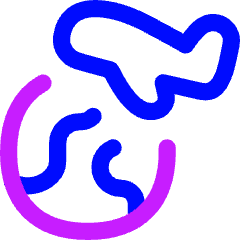 Earth Airplane Icon from Flex Neon Set
