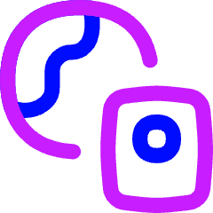 Passport Globe Icon from Flex Neon Set